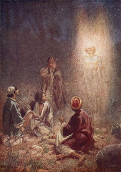 The angel appears to the shepherds announcing the birth of Yeshua:  "Do not be afraid; for behold, I bring you good news of great joy that will be for all the people." (Luke 2:10)